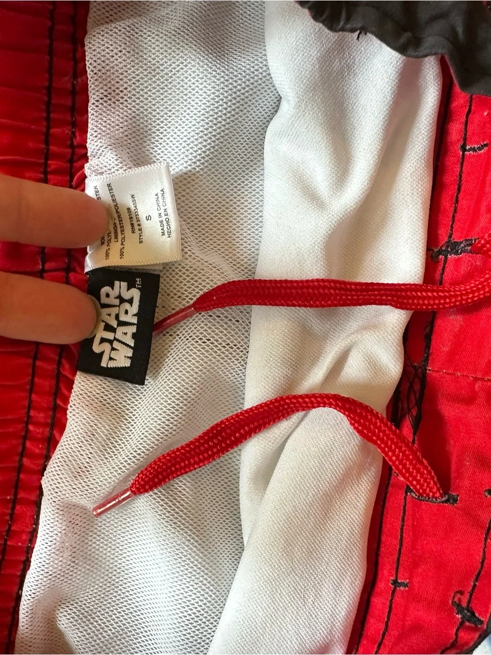 Star Wars Black and Red Character Panel Swim Shorts